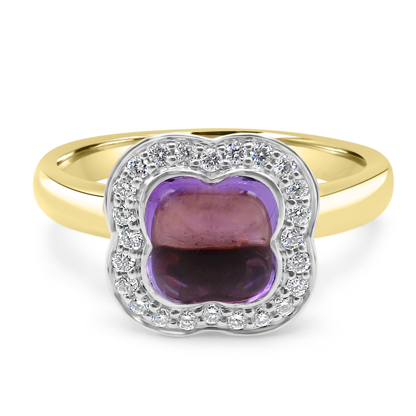 Amethyst and Diamond Ring