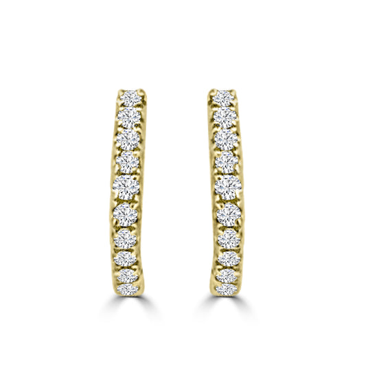 Diamond hoop Earrings