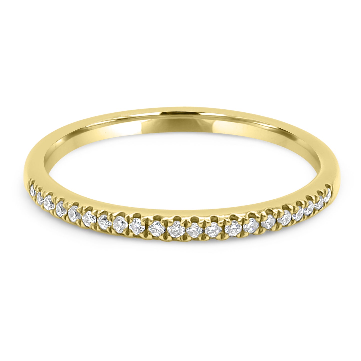 Half Eternity Gold and Diamond Ring