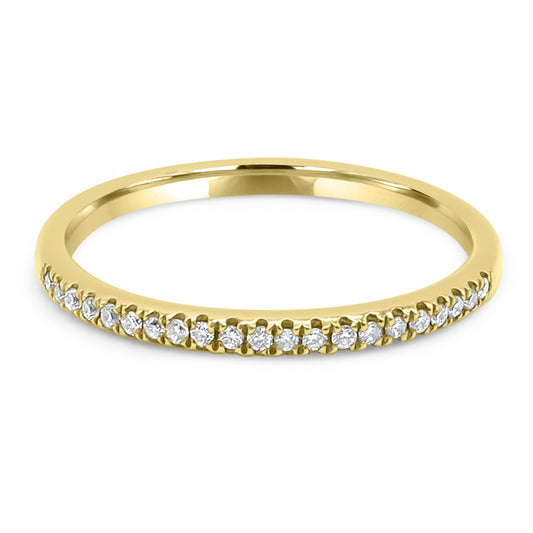 Half Eternity Gold and Diamond Ring