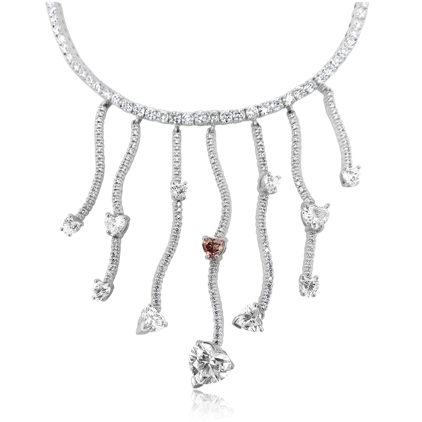 An Important Bracelet with Heart Shaped Diamonds