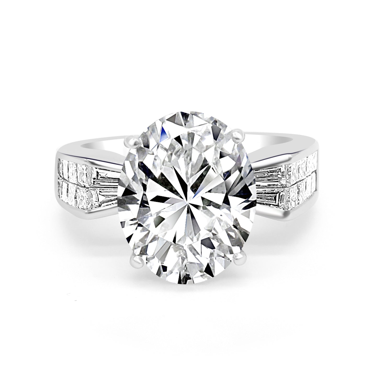 Oval diamond ring