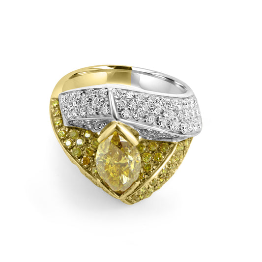 Fancy Yellow Diamond Ring