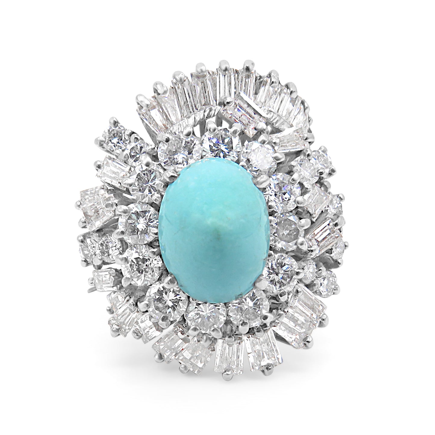 Persian Turquoise and Diamond Ring