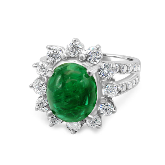 Emerald and Diamond Ring