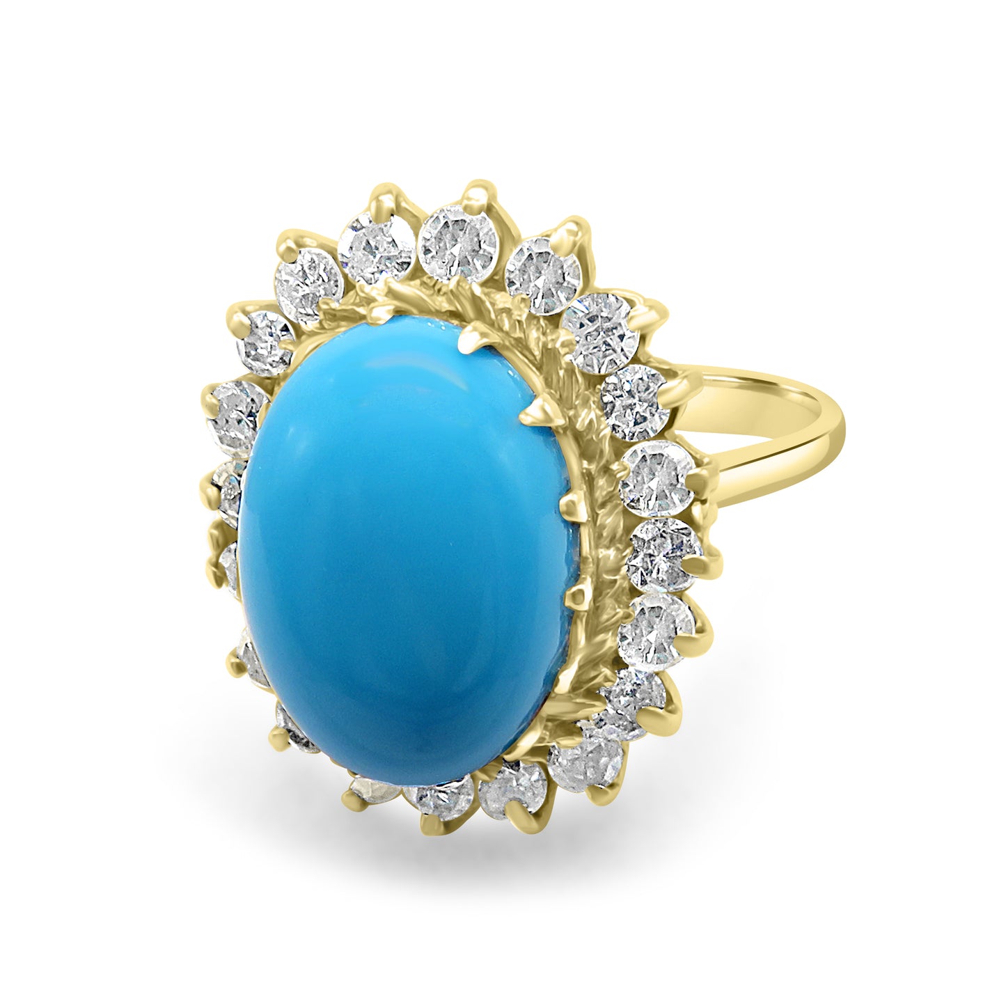 Turquoise and Diamond Ring