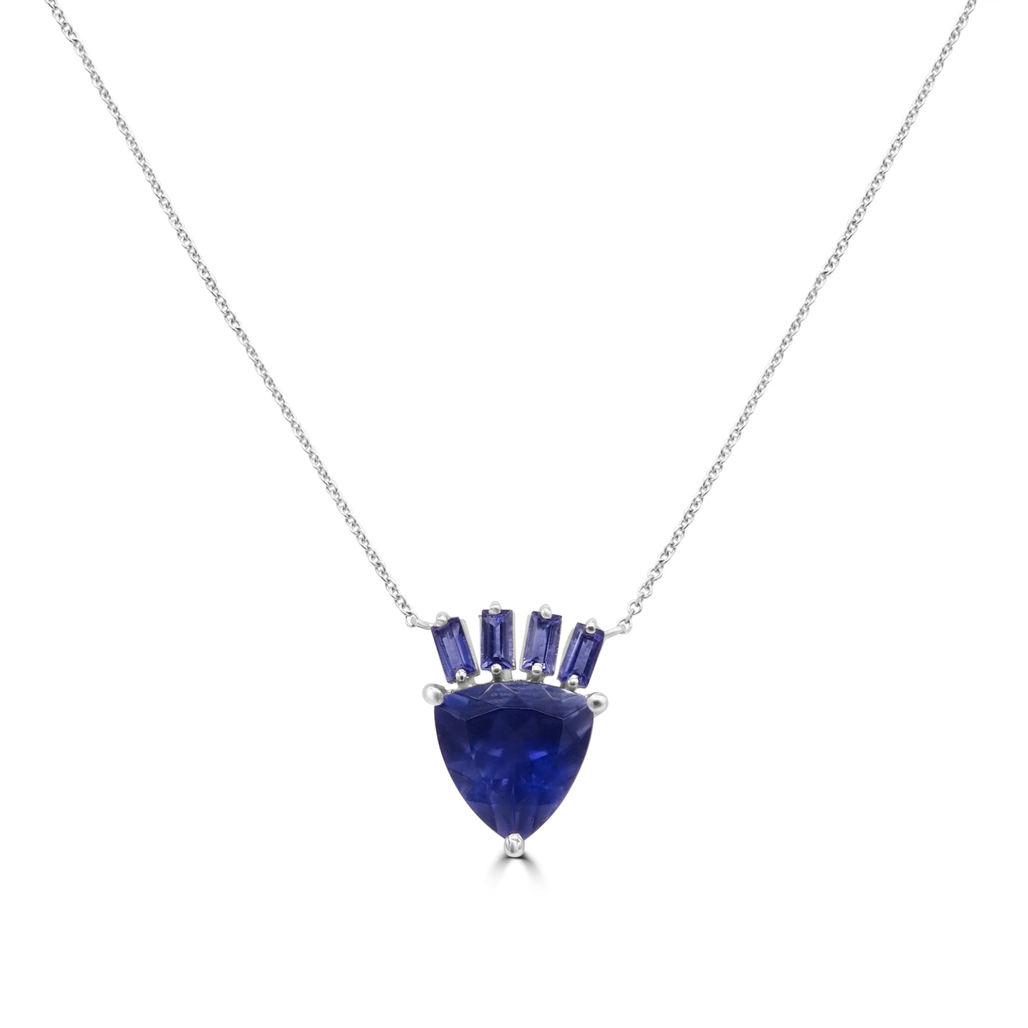 Gold Iolite Pendant
