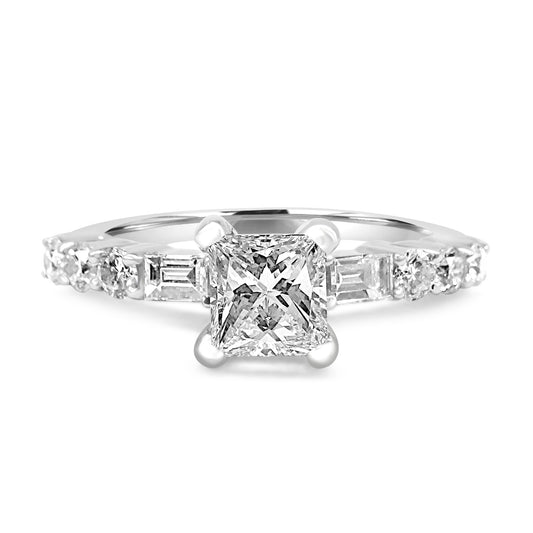 Diamond Princess Cut Ring