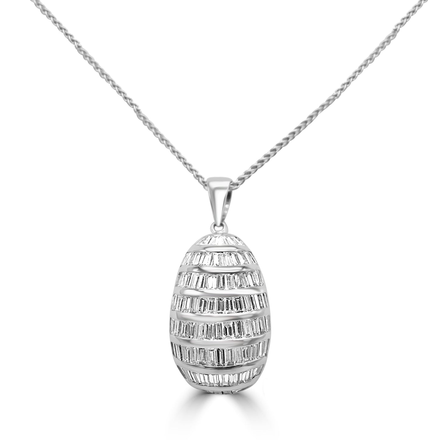 Baguette Diamond Pendant