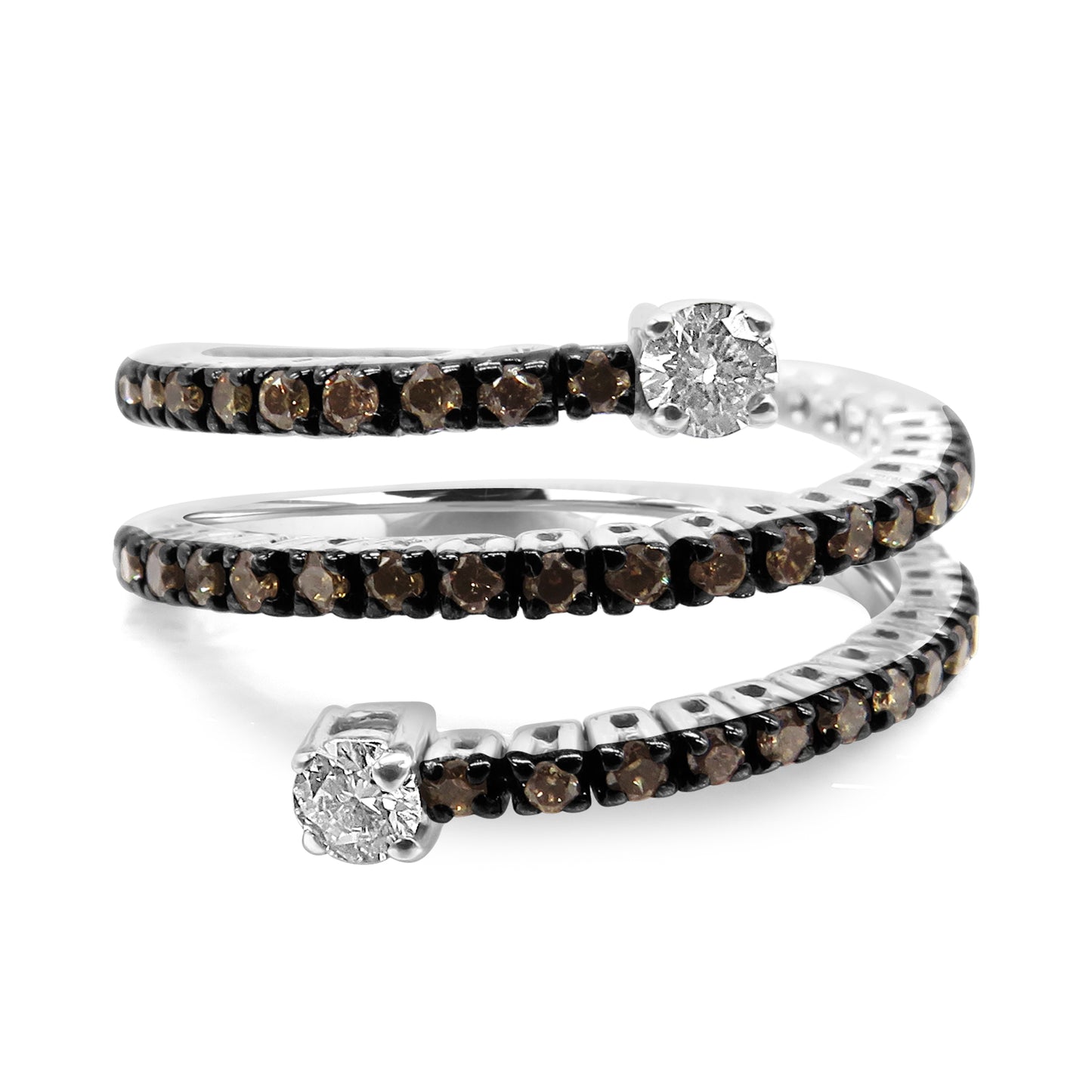 Gold Diamond Triple Ring
