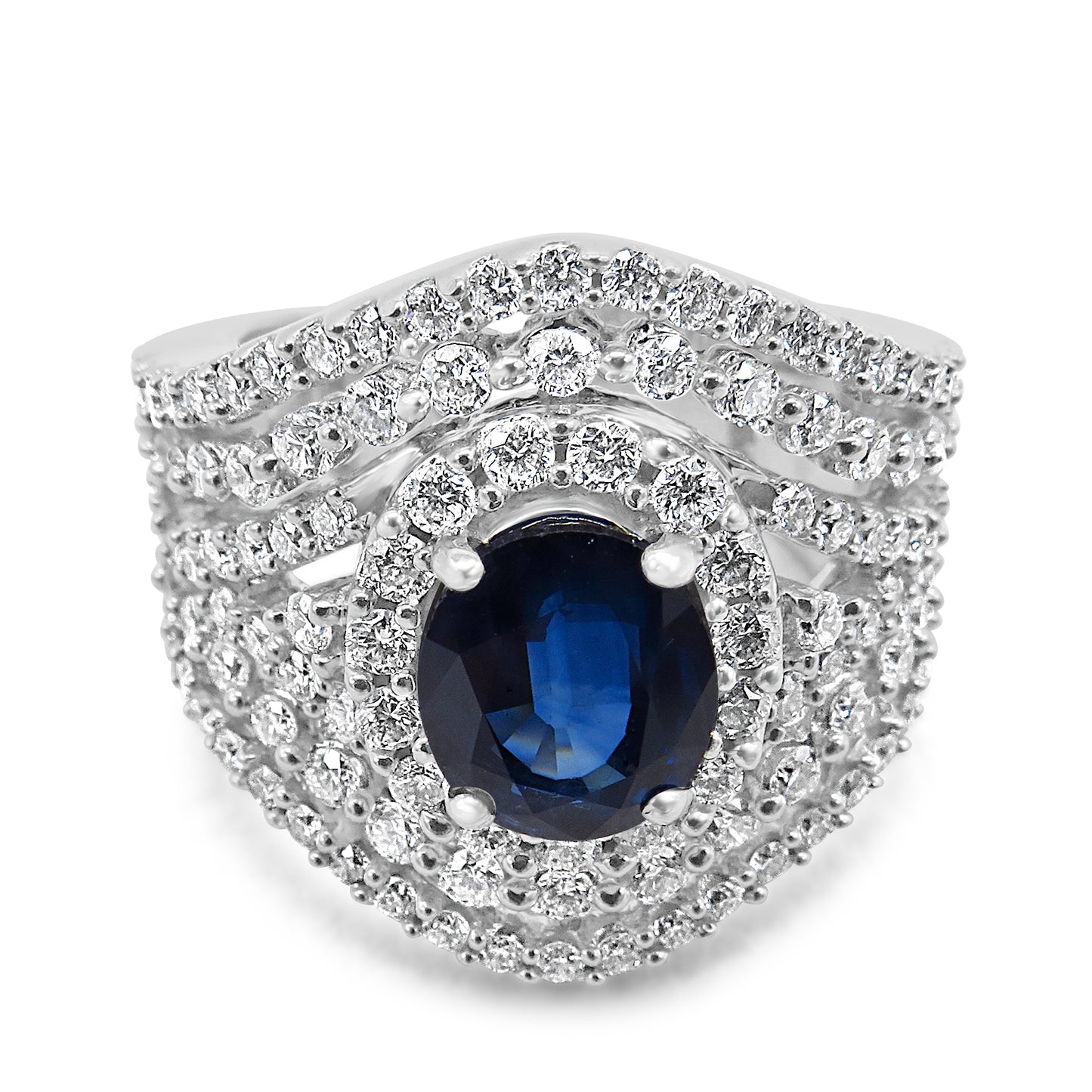 Sapphire and Diamond Ring