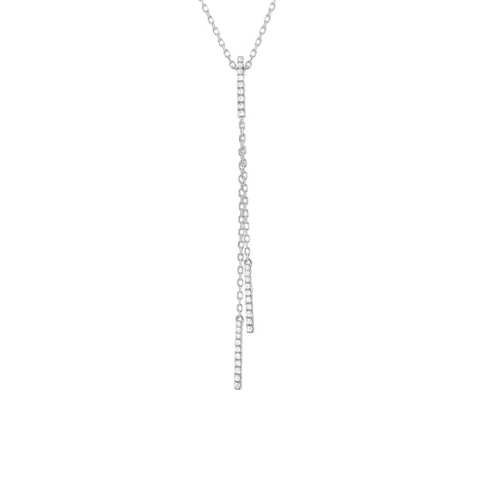 Delicate Diamond Drop Pendant