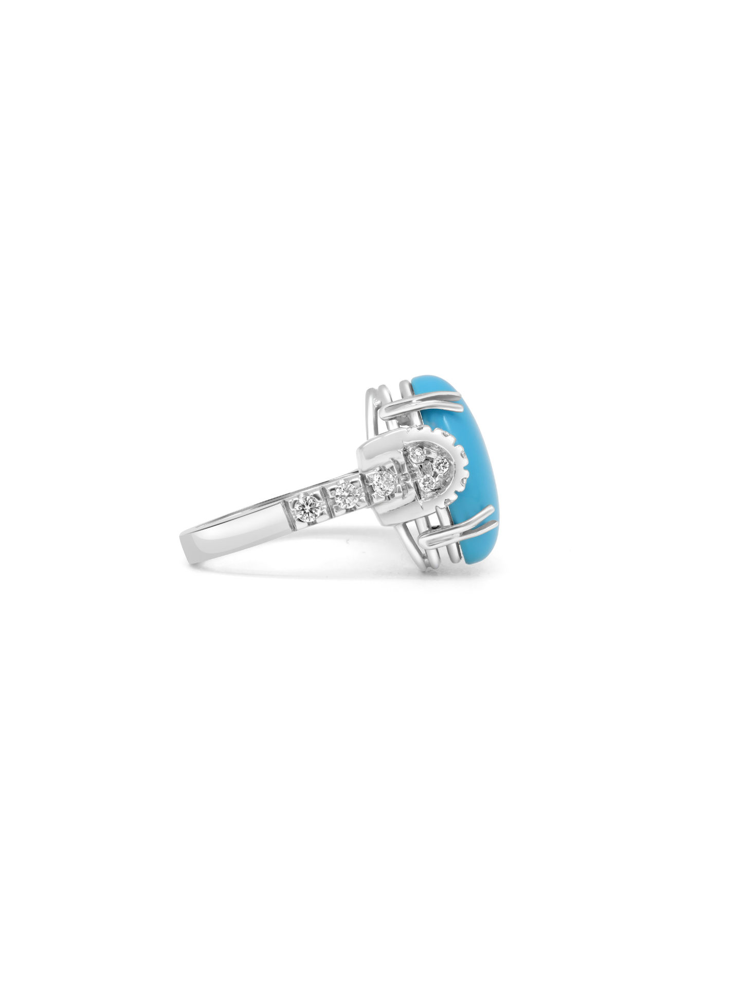 Turquoise Diamond Ring