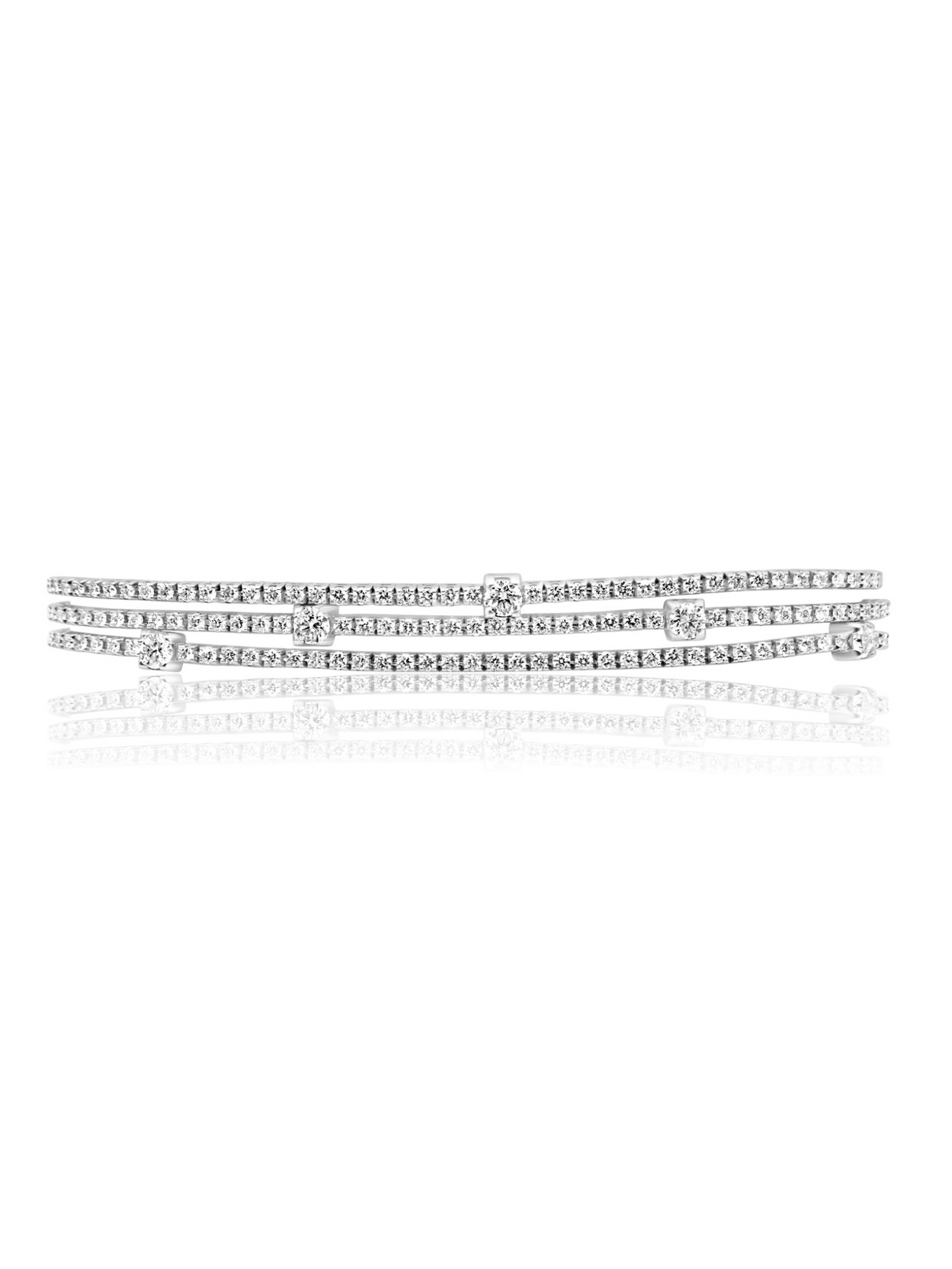 Diamond Layered Tennis Bracelet