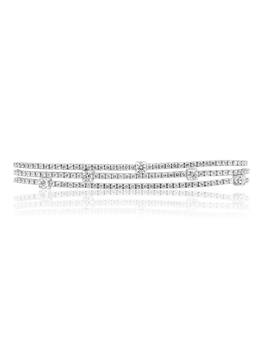 Diamond Layered Tennis Bracelet