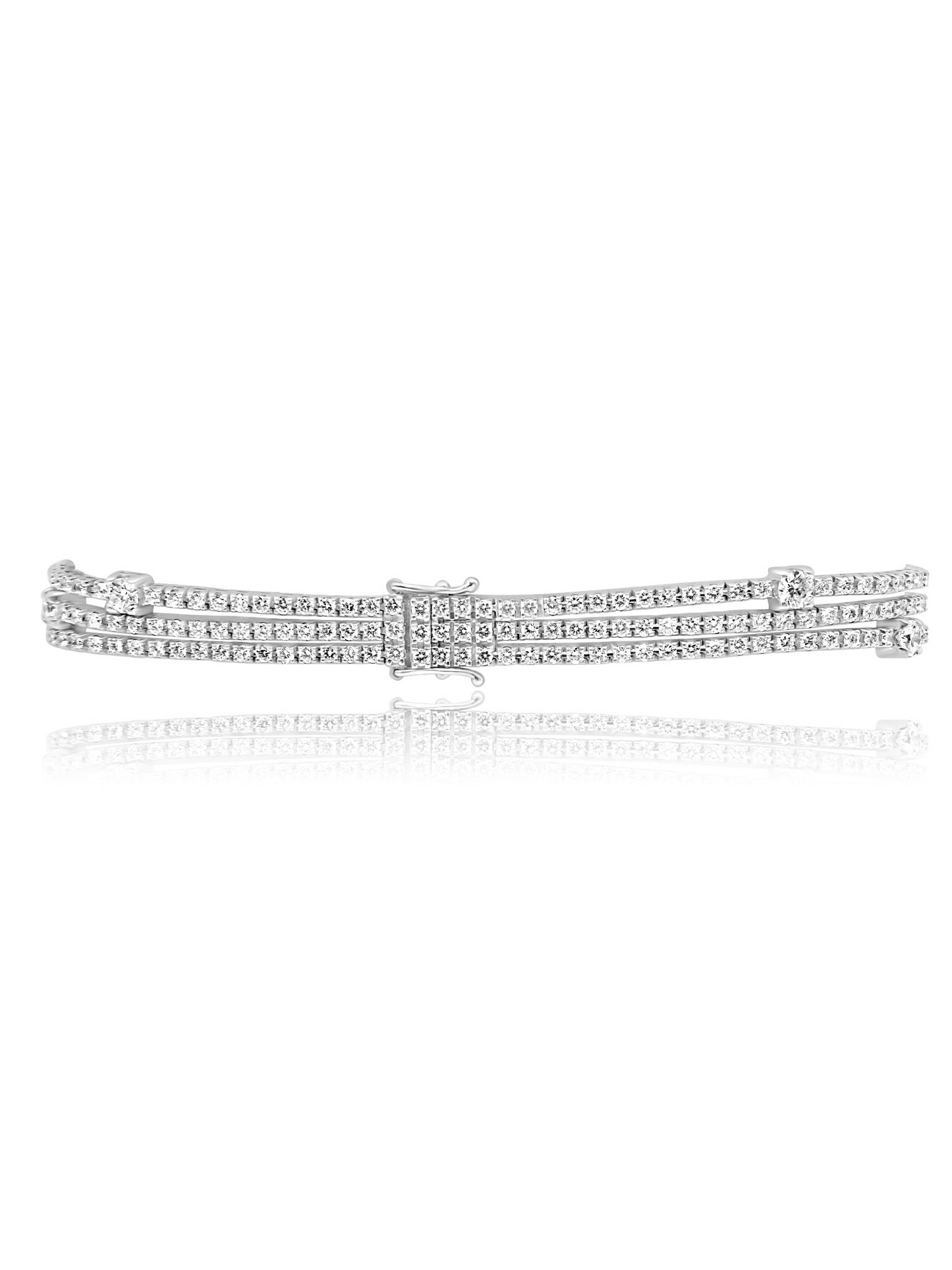 Diamond Layered Tennis Bracelet