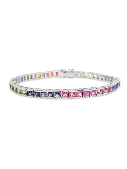 Multi-Coloured Tennis Bracelet