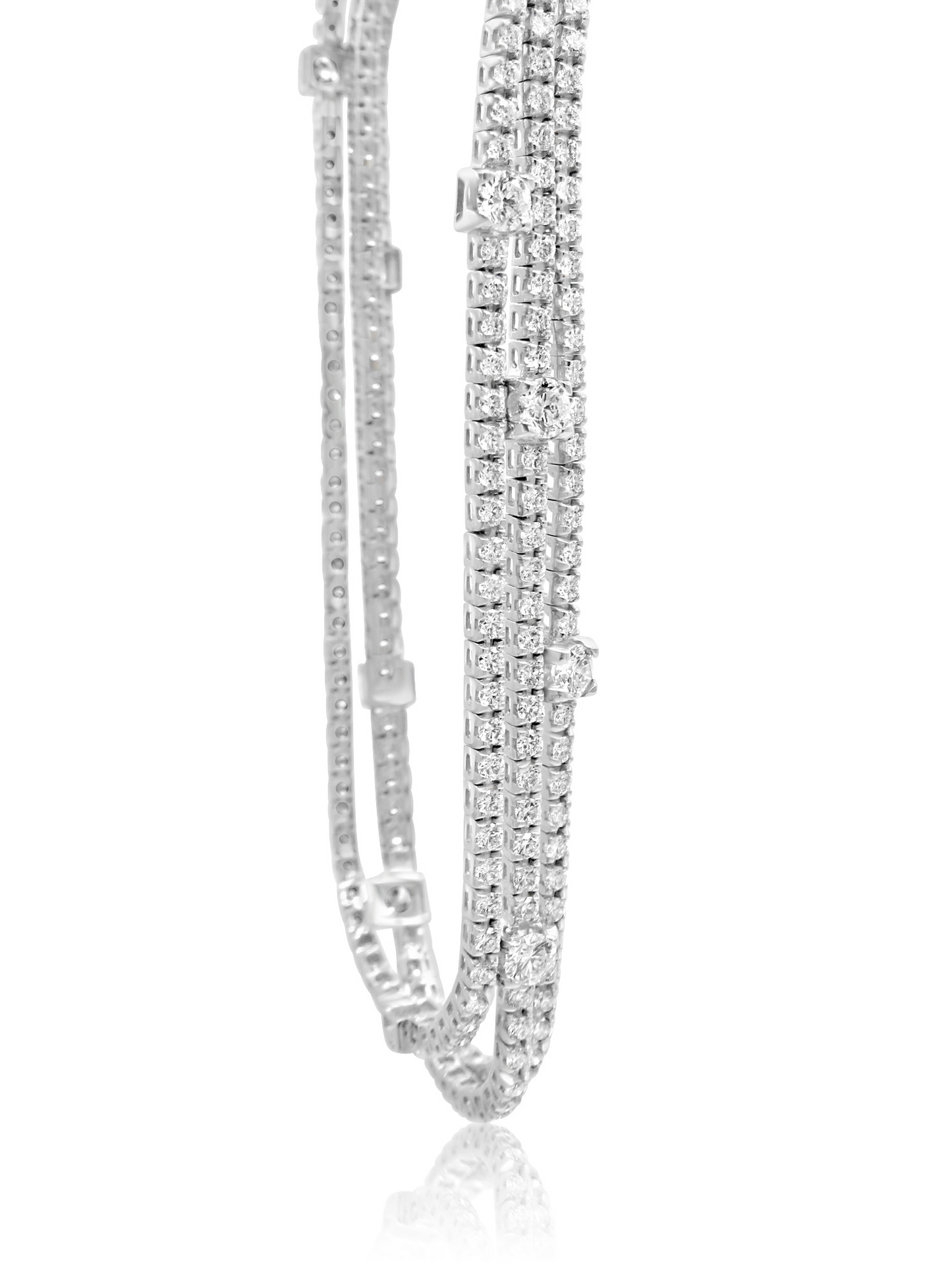 Diamond Layered Tennis Bracelet