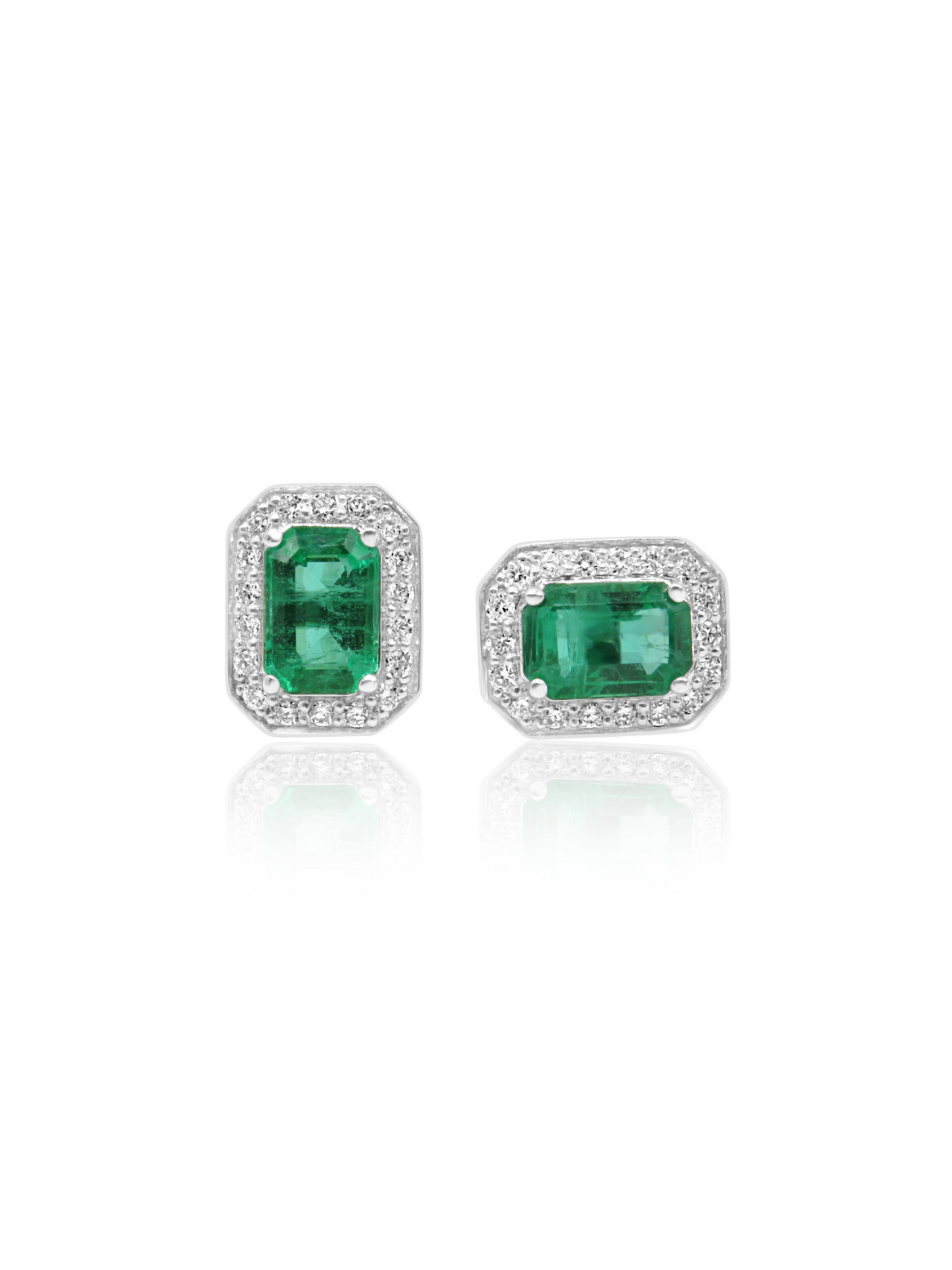 Emerald & Diamond Earrings