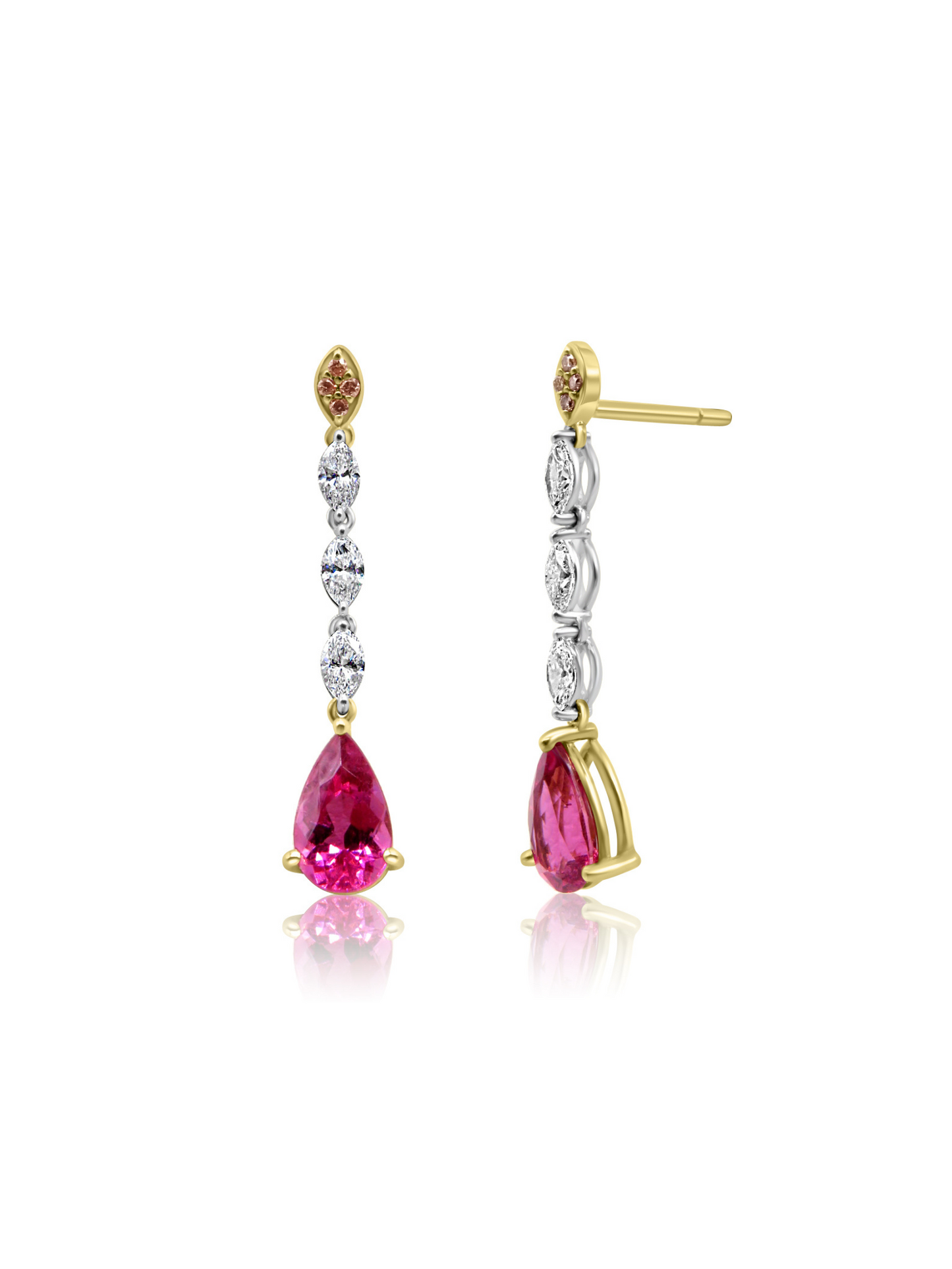 Rubylite Drop Earrings