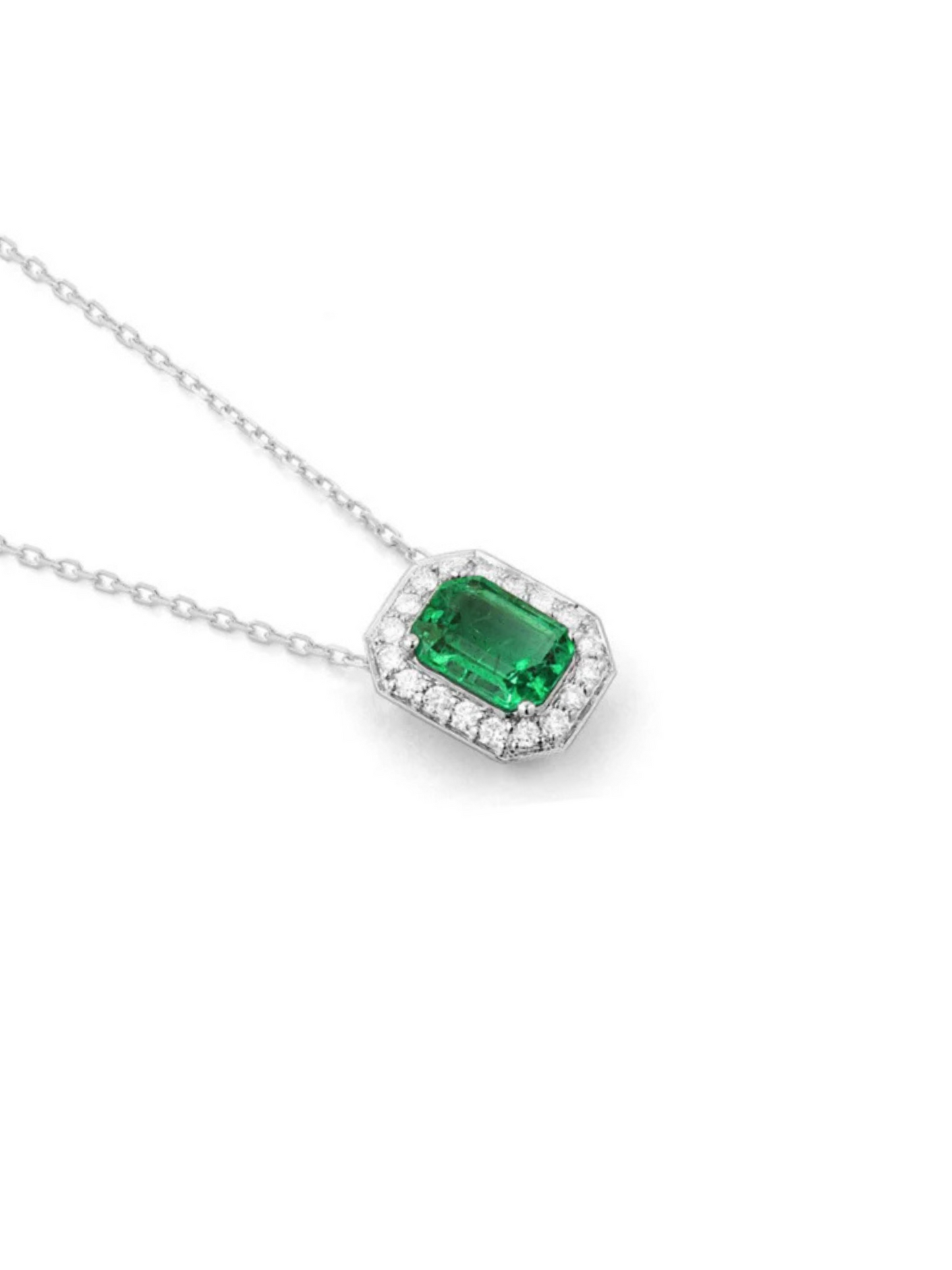 Emerald & Diamond Necklace