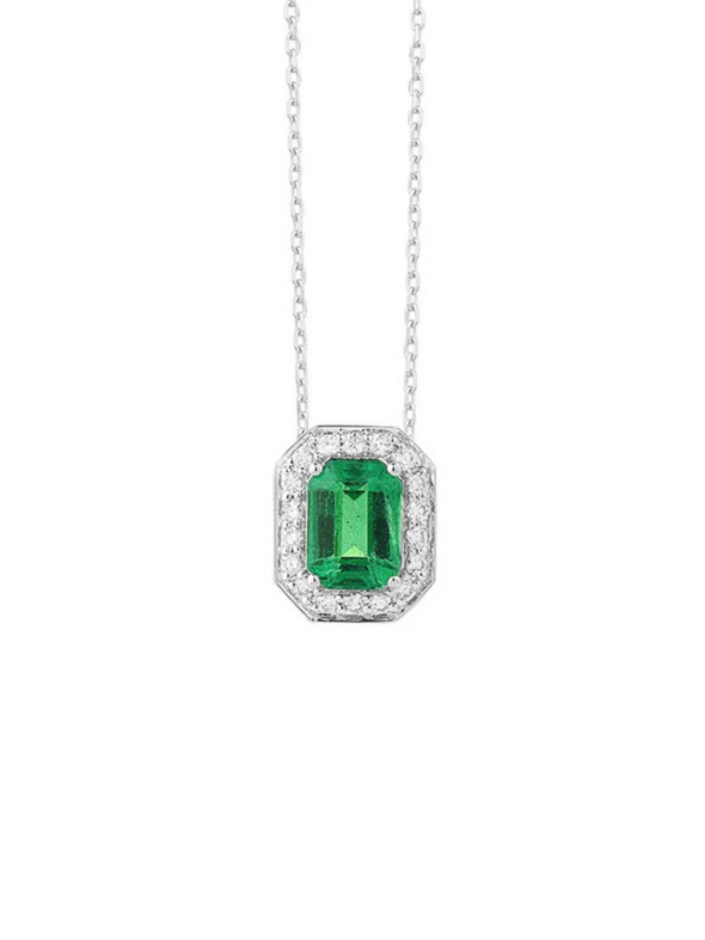 Emerald & Diamond Necklace