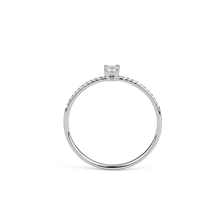 Emerald-Cut Diamond Ring