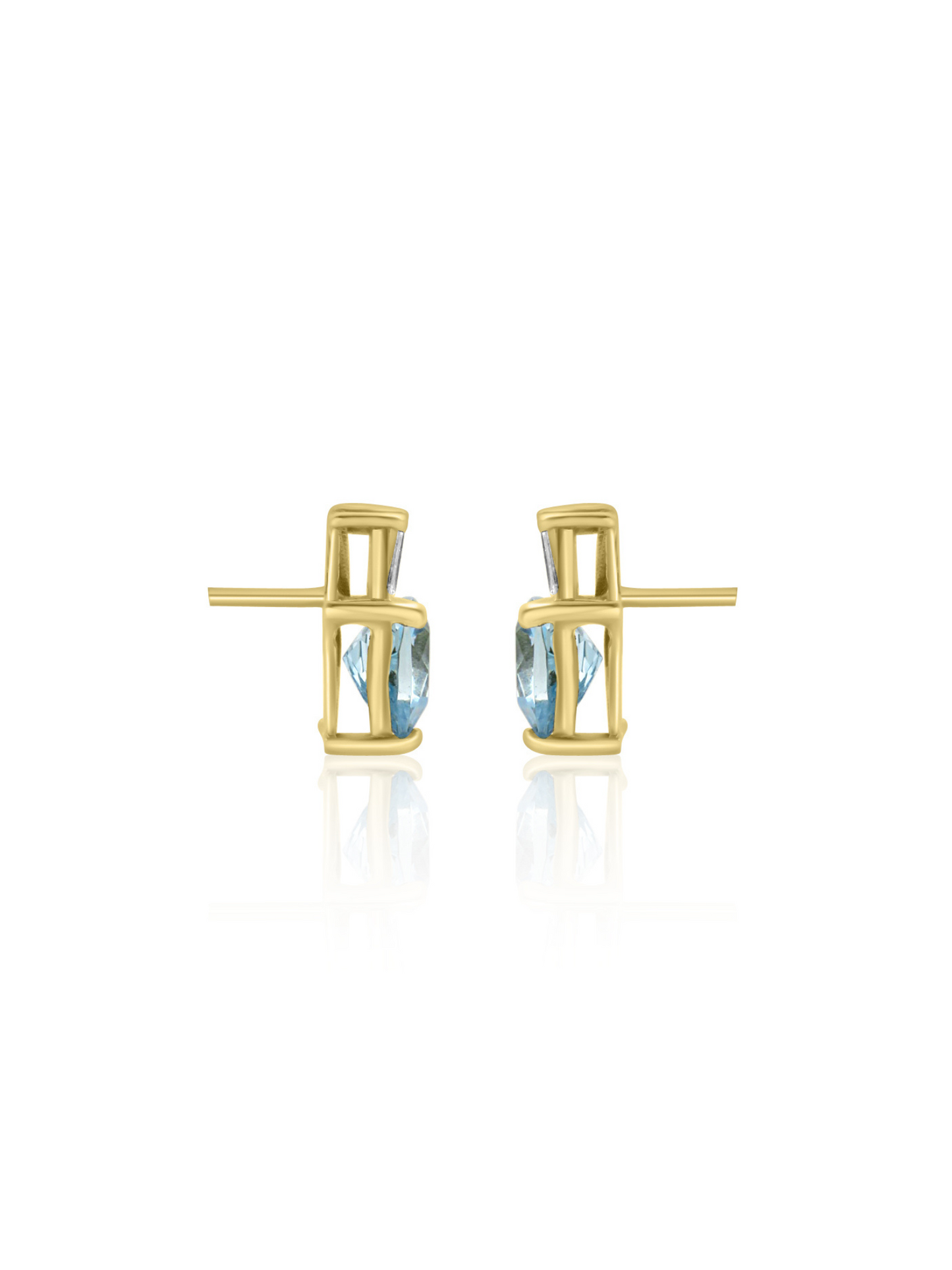 Aquamarine & Diamond Earrings