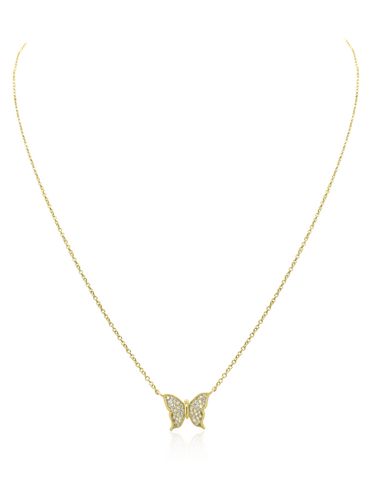 Butterfly Diamond Necklace