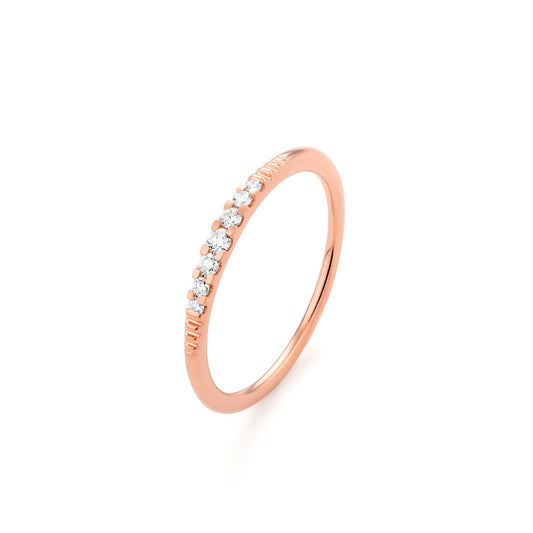 Diamond Ring in 18k Rose Gold