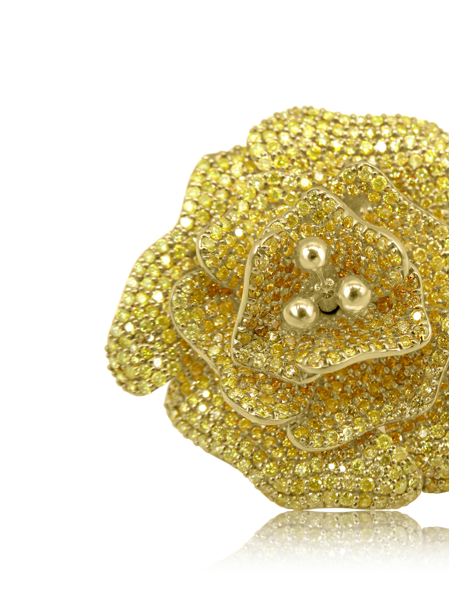 Gold Flower Earrings