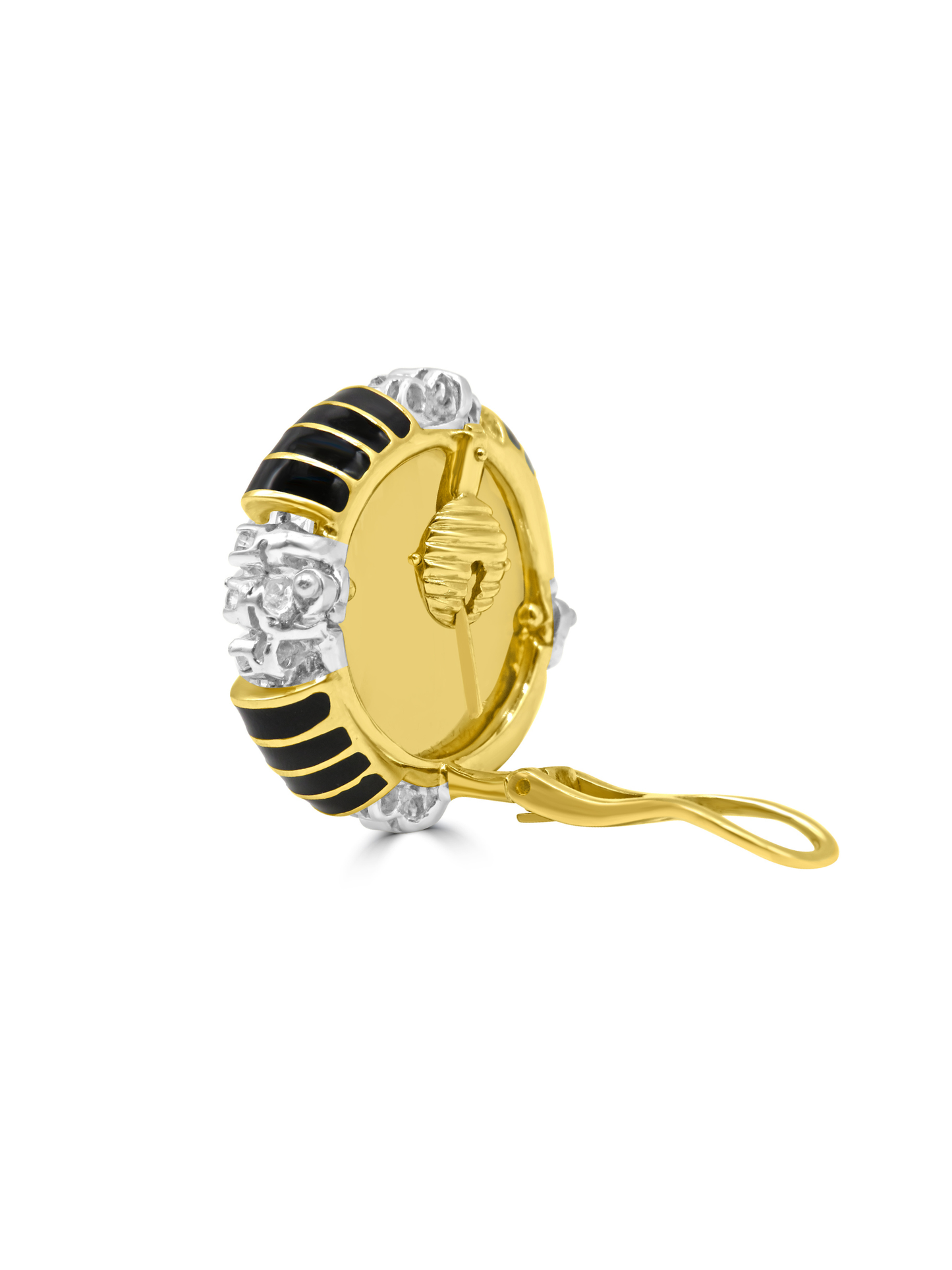 Enamel & Diamond Earrings