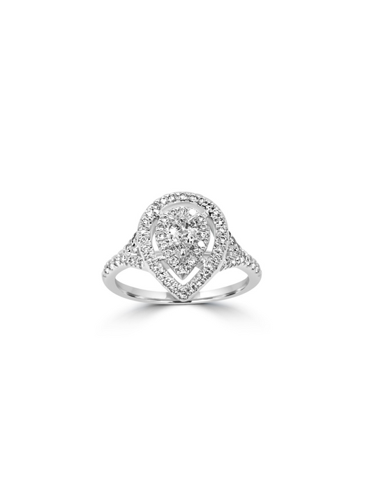 Pear Diamond Ring