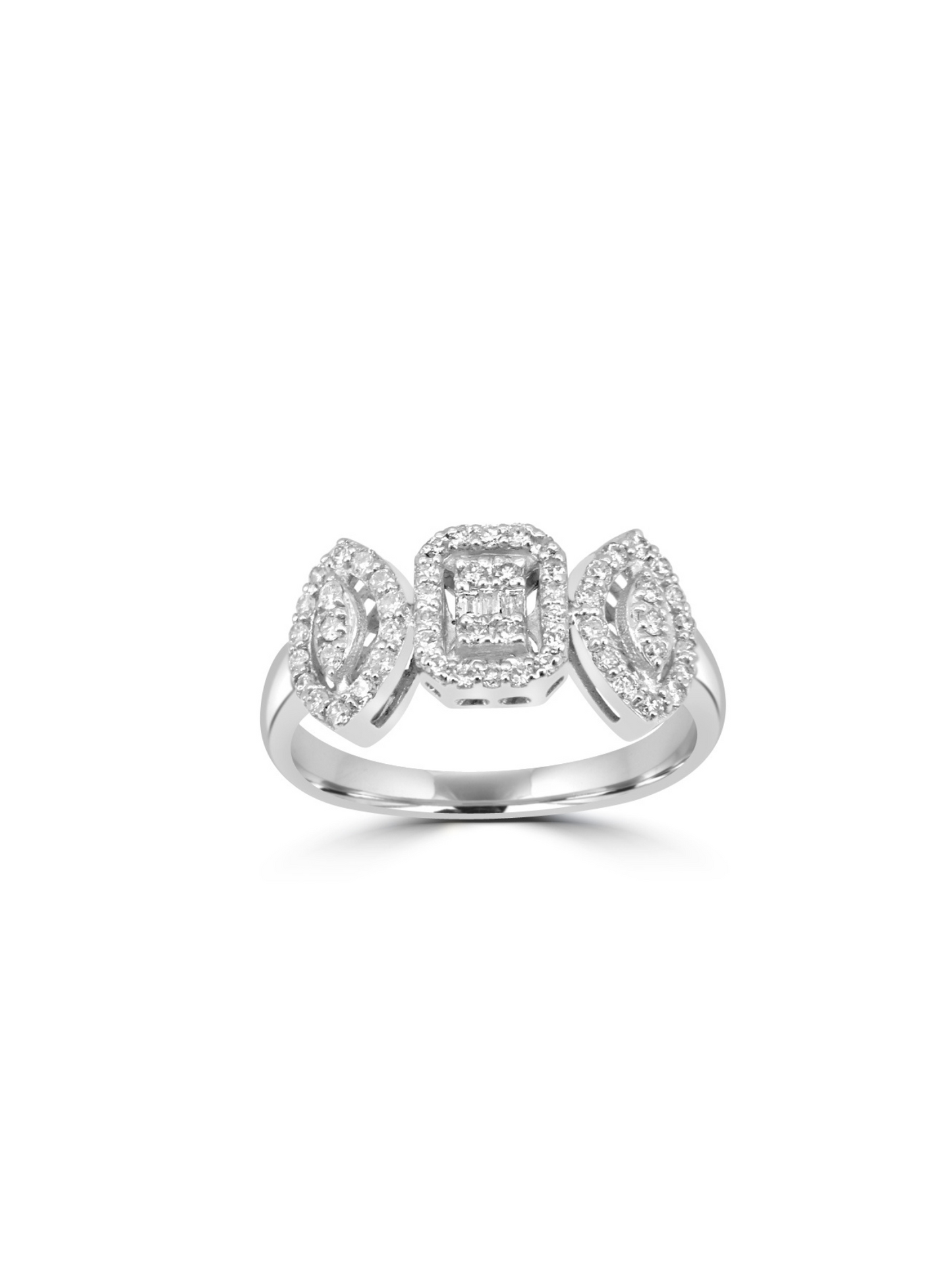 Diamond Cluster Ring