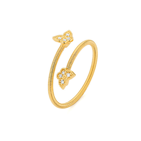 Diamond Butterfly Ring