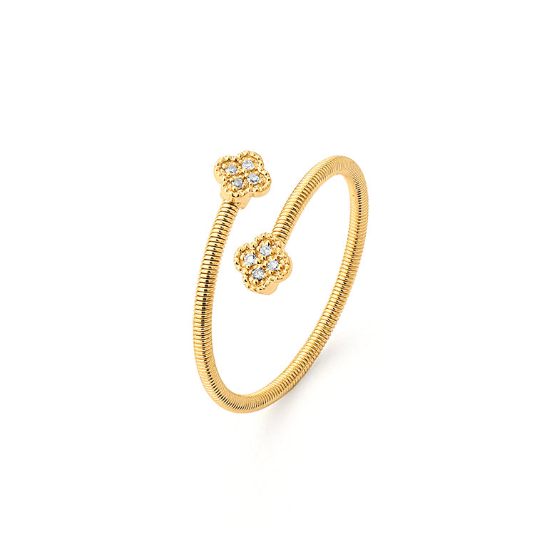 Diamond Floral Ring