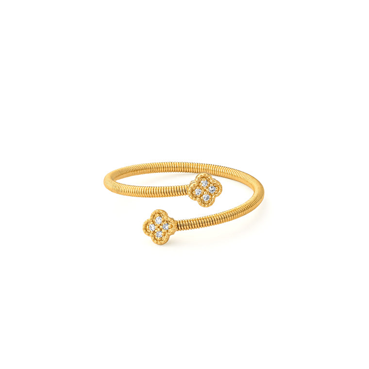 Diamond Floral Ring