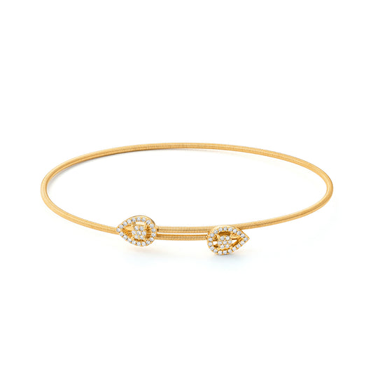 Diamond Petal Bangle