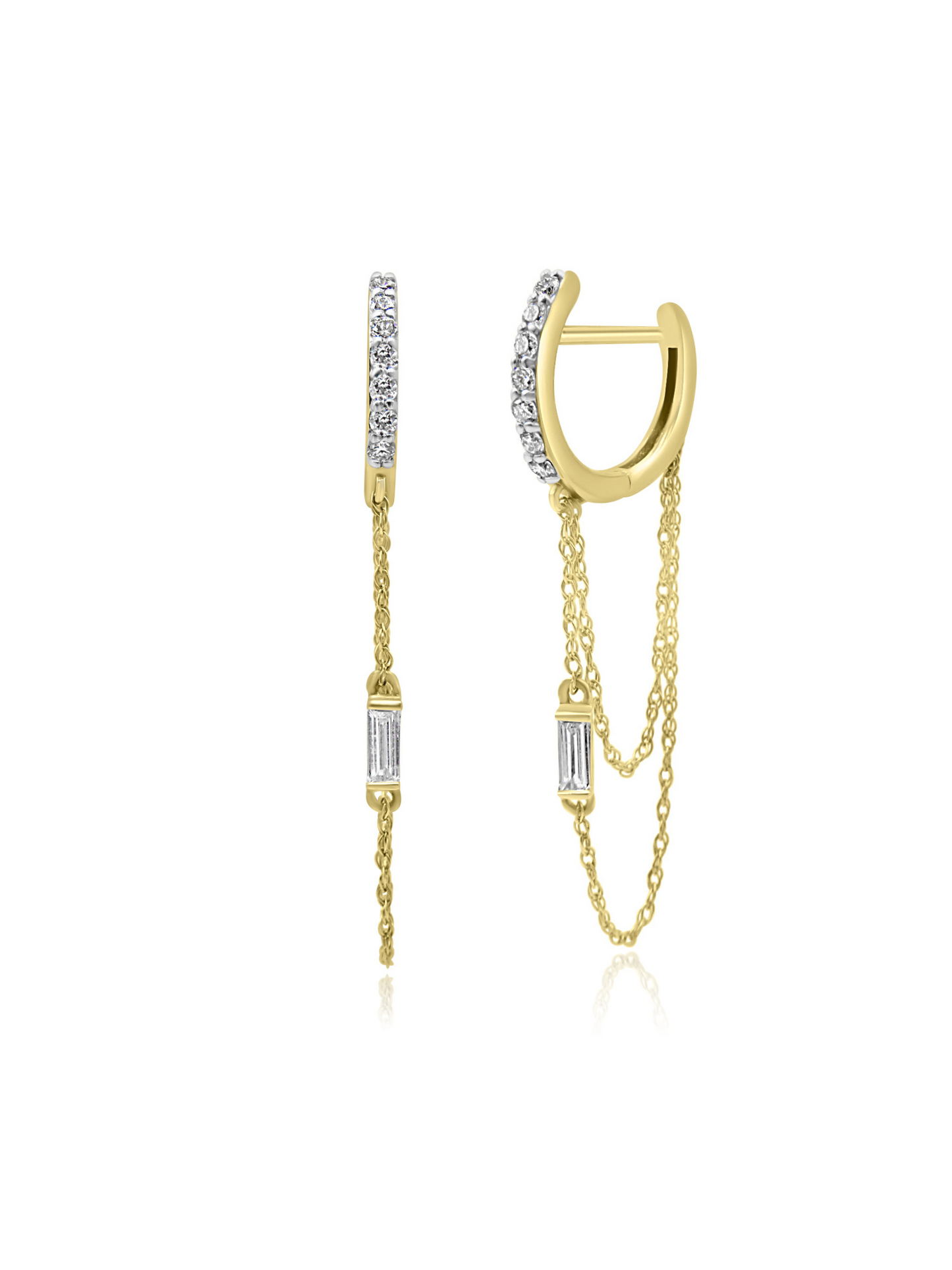 Diamond Hoop Earrings