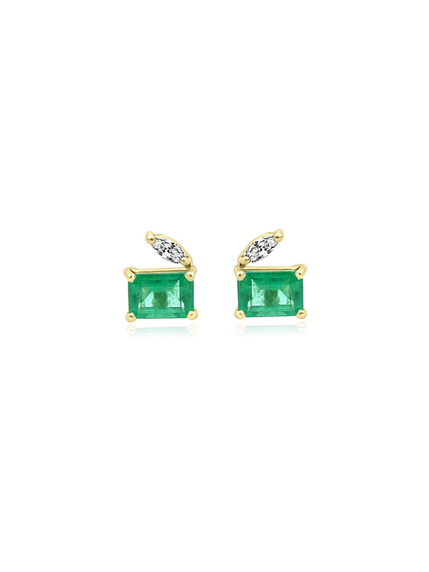 Turquoise and Emerald Detachable Earrings