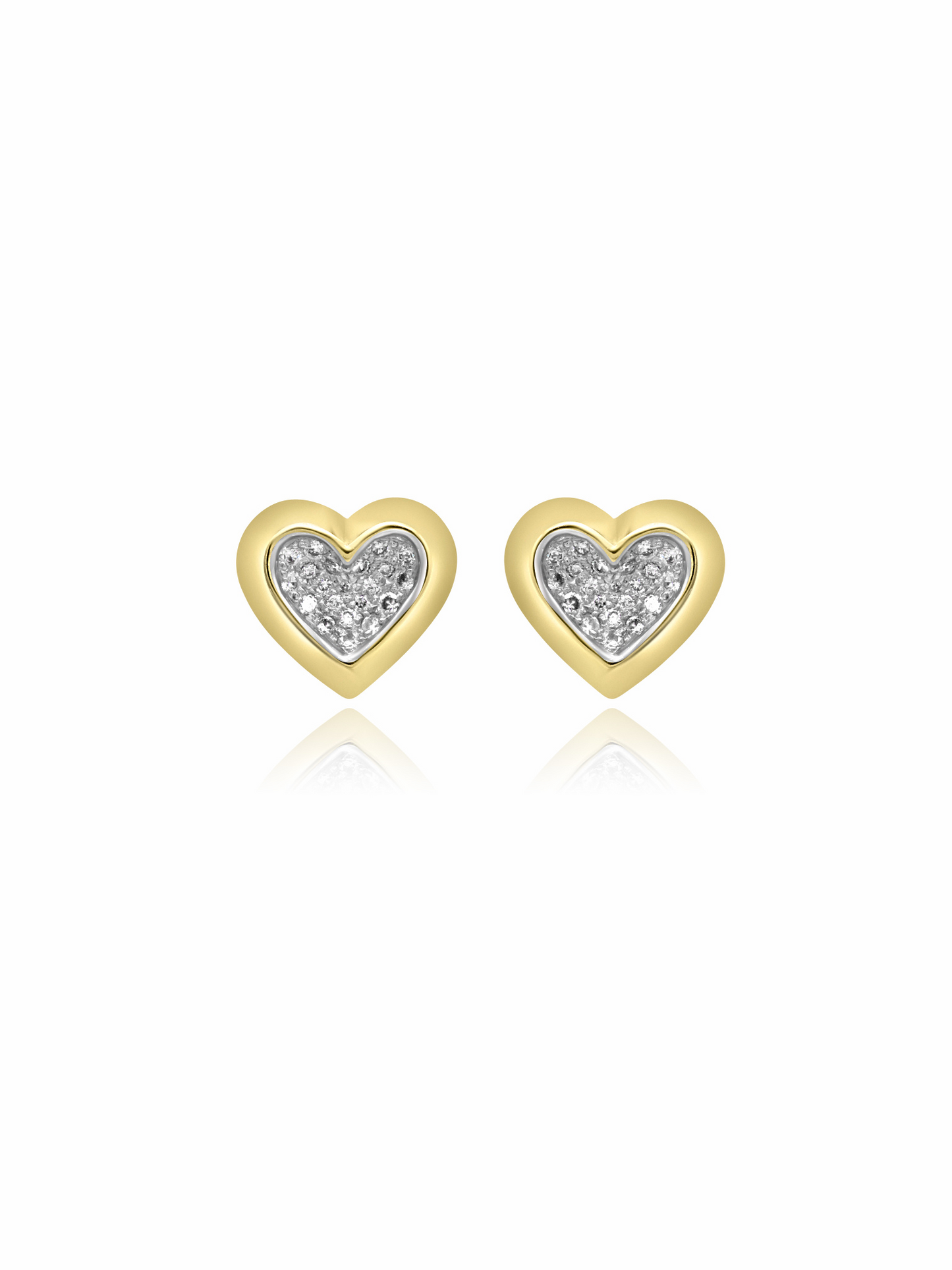 Diamond Heart Earrings