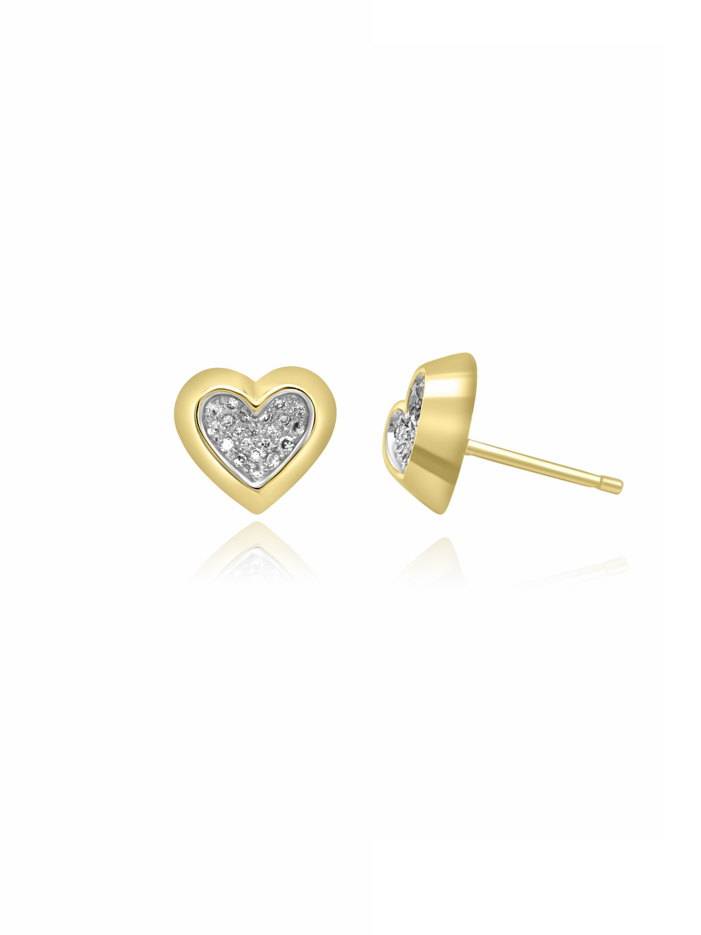 Diamond Heart Earrings