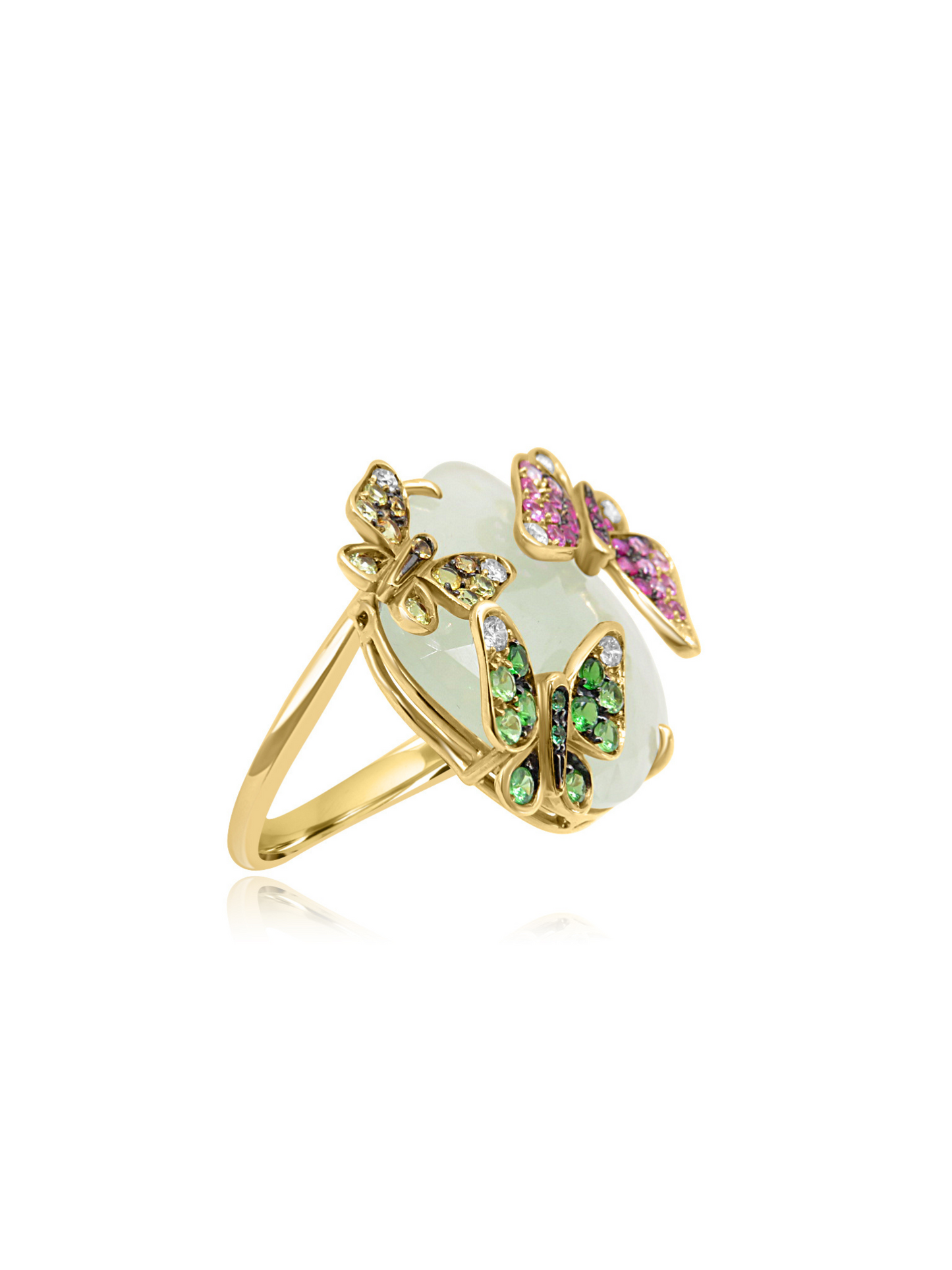 Butterflies Diamond Ring