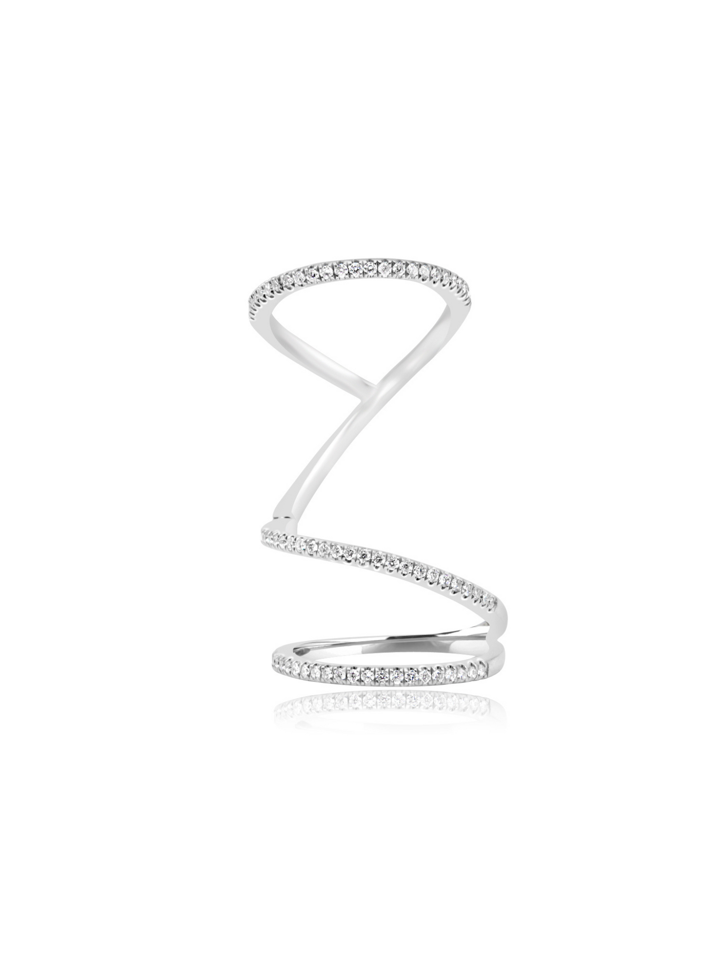 Spiral Diamond Ring