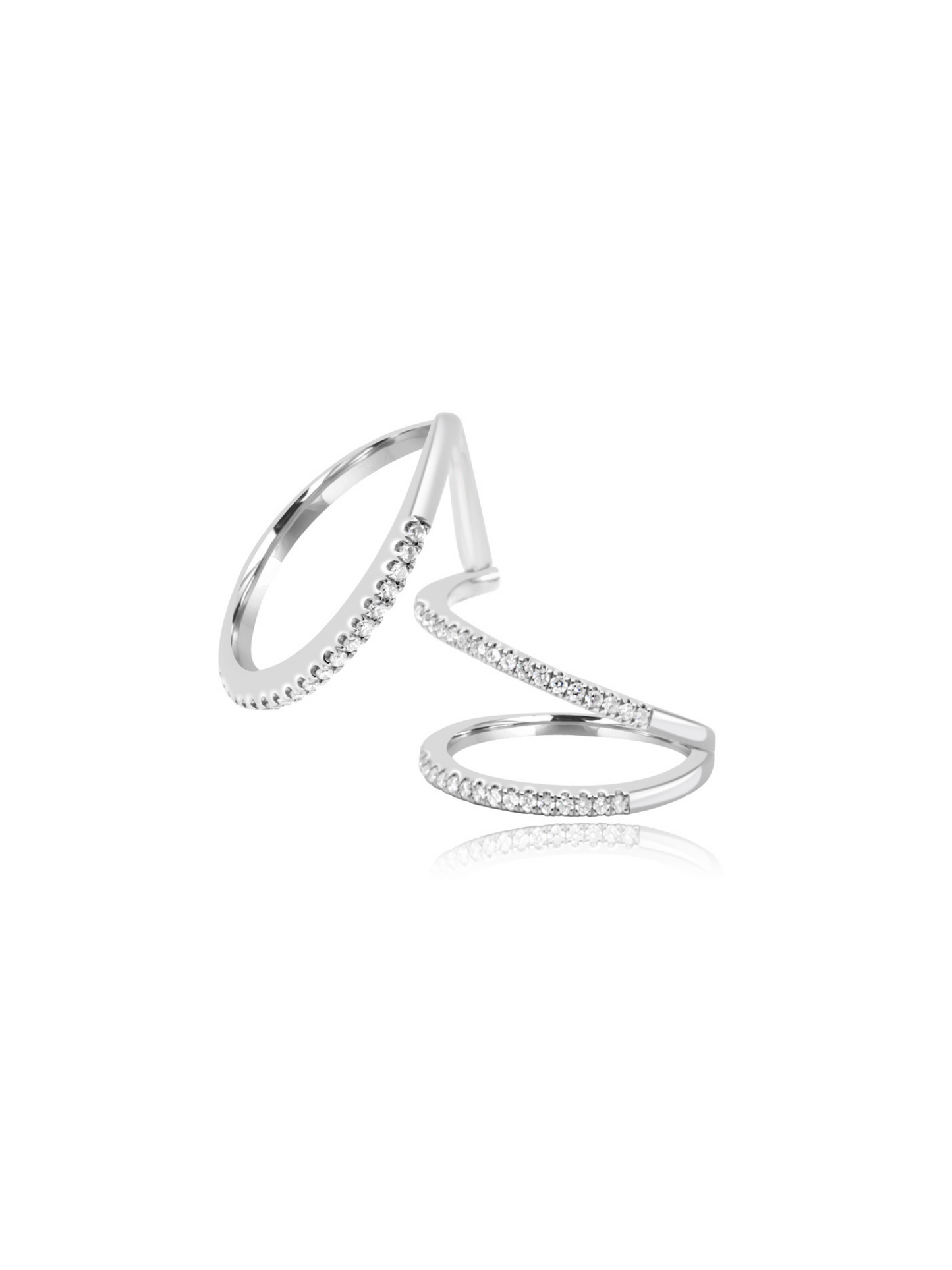 Spiral Diamond Ring