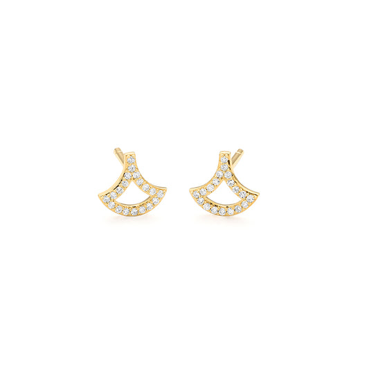 Diamond Fan-inspired Earrings