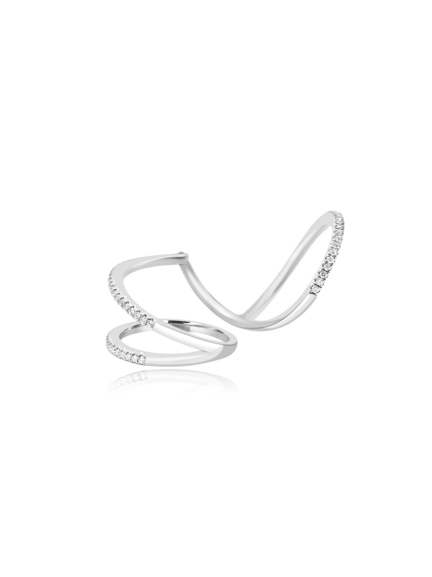 Spiral Diamond Ring