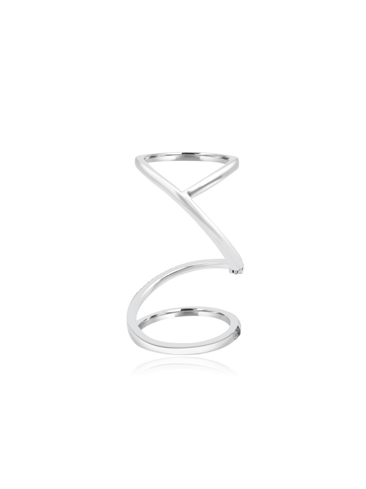 Spiral Diamond Ring