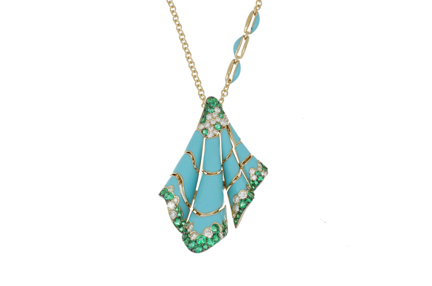 Diamond and Emerald Necklace