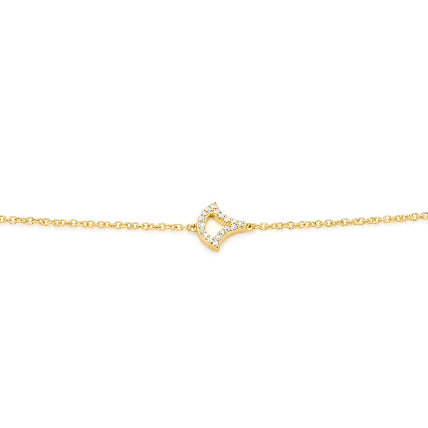 Diamond Fan-Inspired Bracelet